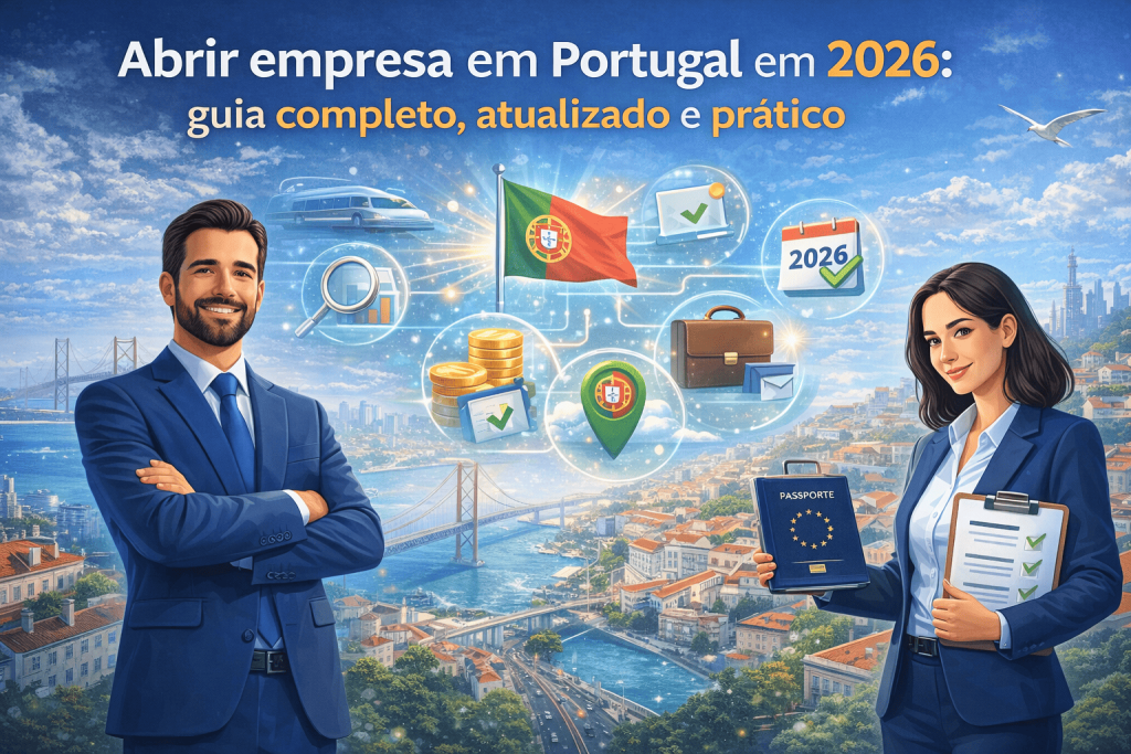 Equipa a iniciar actividade empresarial em escritório moderno