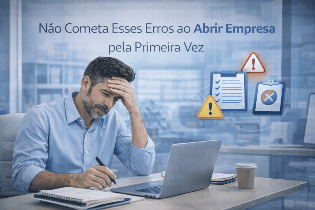 Não Cometa Esses Erros ao Abrir Empresa pela Primeira Vez 1 empreendedor analisando erros ao abrir empresa